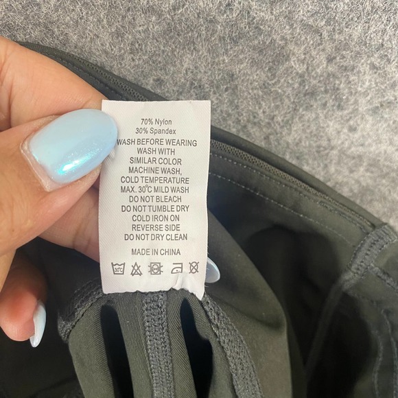 ZYIA Active Leggings 4 Dark Green Navy High Rise Mesh Athletic - Picture 13 of 13